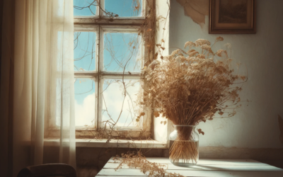 Természetes alapanyagokból készült dekorációk: szárazvirágok és termések